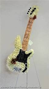 Guitar Flowers Funeral Images