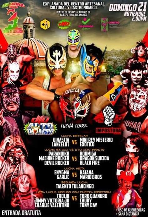 Gran Cartel De Lucha Libre Y Danz N En Tulancingo News Hidalgo