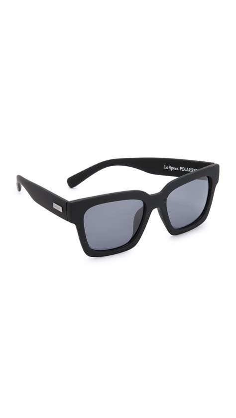 Lyst Le Specs Weekend Riot Polarized Sunglasses In Black