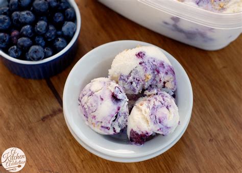 Blueberry Swirled Cheesecake Ice Cream A Kitchen Addiction