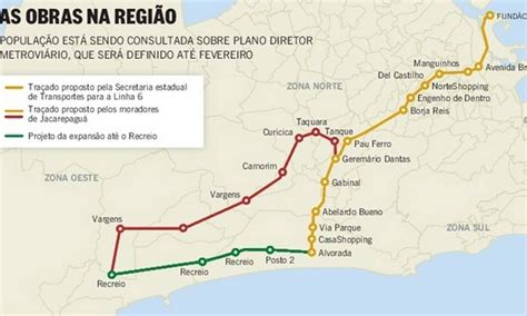 Check spelling or type a new query. Metrô em Jacarepaguá e expansão até o Recreio já tem ...