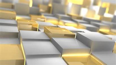 Gold Silver 3d Cubes Rose Wallpapers Desktop
