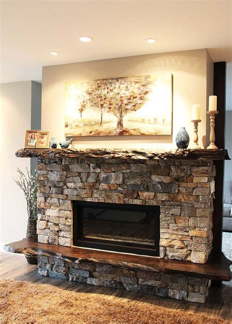 Once you're finished and your workspace is clean, sit back and relax and enjoy your new diy interior stone fireplace installed with ustone. fireplaces-stone | Fireplace, Home fireplace, Wood mantle ...