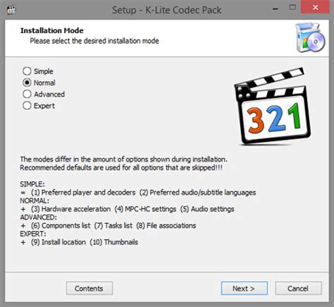 And if you don't have a proper media player, it also includes a player (media player classic, bsplayer, etc). K-Lite Codec Pack Full 15.9.7 Download - Pobierz za Darmo