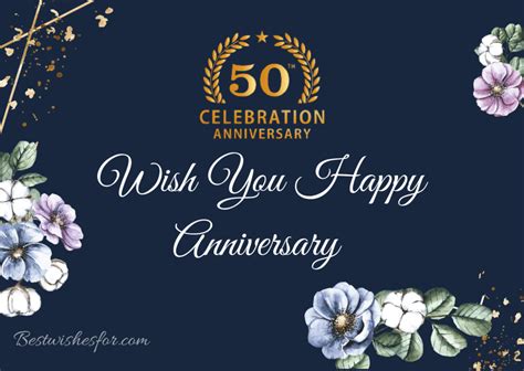 Happy 50th Anniversary Wishes 50 Years Of Wedding Best Wishes