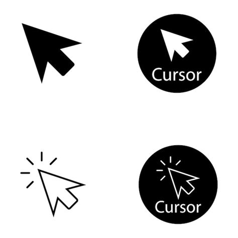 Premium Vector Cursor Icon Vector Template Illustration Logo Design