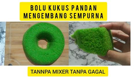 Resep bolu kukus mekar pandan vanilla. BOLU KUKUS PANDAN TANPA MIXER - YouTube