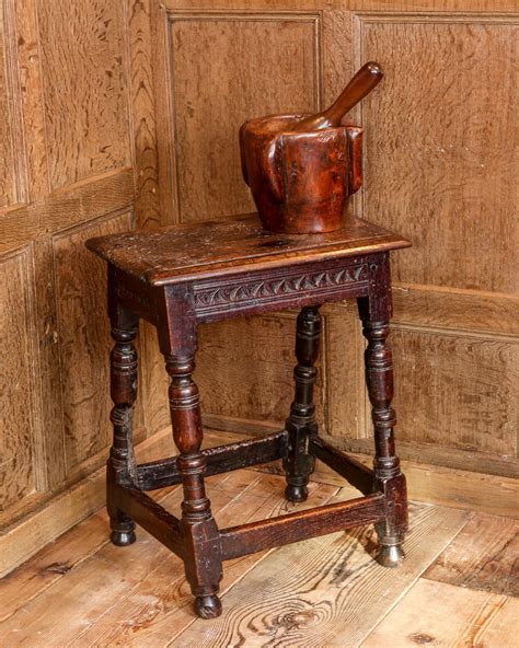 17th Century Oak Joined Stool Marhamchurch Antiques Oak Furniture