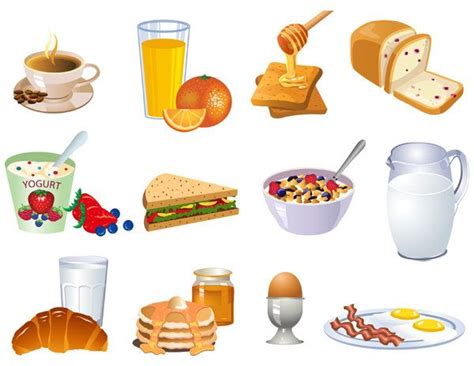 Fast food tasty yammy breakfast dinner lunch meal set digital clip art embellishments printable clipart instant download commercial use. breakfast clipart - Google Search | breakfasts | Pinterest ...