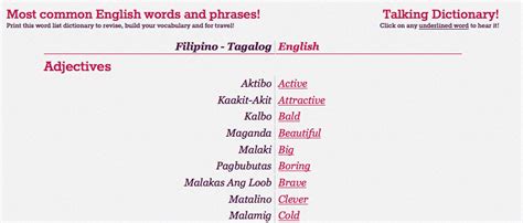 The image of something as reflected by a mirror (or other reflective material); Dictionaries in Tagalog | English adjectives, English ...