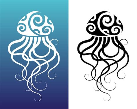 Tribal Jellyfish Tattoo Designs