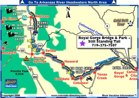 Arkansas River Headwaters East Fishing Map Colorado