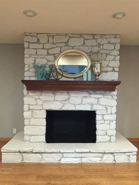 Stone Fireplace Paint Ideas I Am Chris