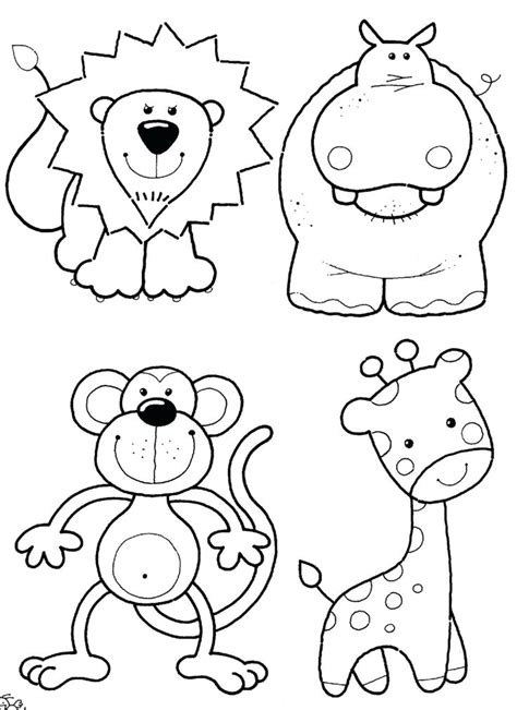 Free Printable Jungle Animal Coloring Pages at GetDrawings | Free download