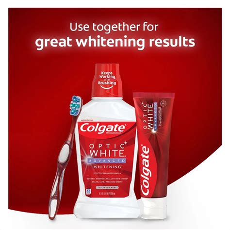 Colgate Optic White Advanced Teeth Whitening Toothpaste Icy Fresh 32