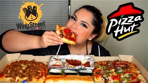 Pizza Hut Wing Street Mukbang Eating Show Youtube
