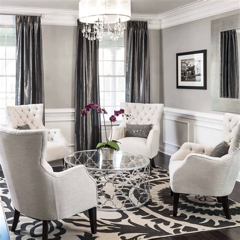 Grey Monochromatic Living Room Lawson Dream Team Decorating Den