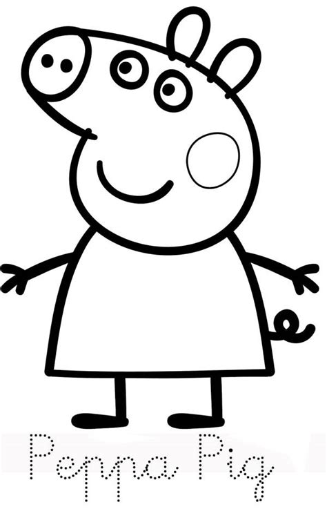 Walk of peppa pig family. Picture of Peppa Pig Coloring Page | Coloring Sky