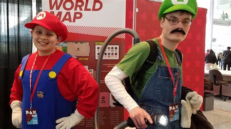 Real Life Bros Super Mario And Luigi Cosplay Pax East 2017 By