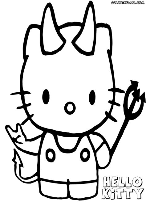 Hello Kitty Halloween coloring pages | Coloring pages to download and print