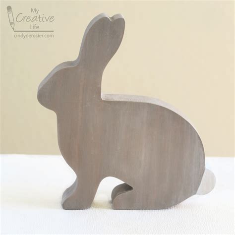 Cindy Derosier My Creative Life Bunny Week 2022 Wood Bunny