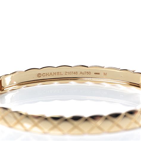 Chanel 18k Yellow Gold Coco Crush Bangle Bracelet M 495564 Fashionphile