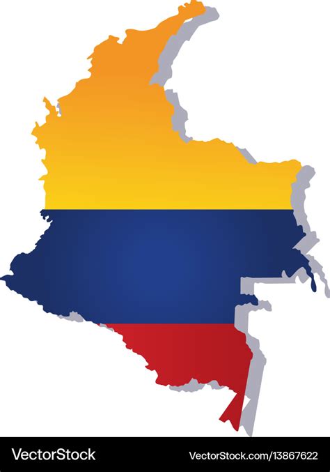 Colombia Flag Amp Map Royalty Free Vector Image