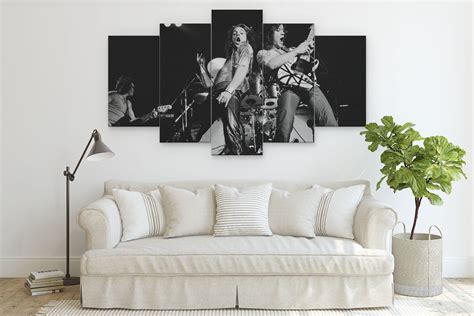 Van Halen 5 Piece Canvas Art Van Halen 5 Panel Wall Art Etsy