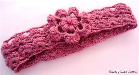 Easy Pattern Crochet Headband With Flower On Luulla