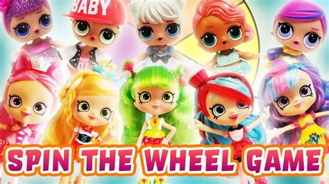 Lol Surprise Dolls Dress Up Like Shoppie Dolls Spin The Wheel Game
