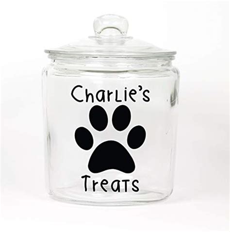 Personalized Dog Treat Jar Decal Diy T Your Custom Name Finland