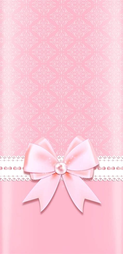 Pearlbow Bow Lace Pearl Pink Hd Phone Wallpaper Peakpx