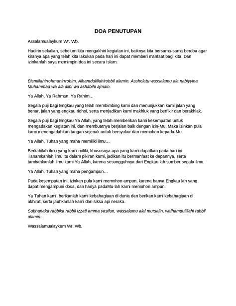 doa pembukaan acara - wood scribd indo