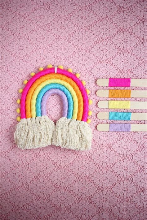 Rainbow Wall Hanging Rainbow Wall Art Nursery Wall Decor Etsy