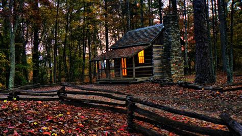 Cabin Woods Fall · Free Photo On Pixabay