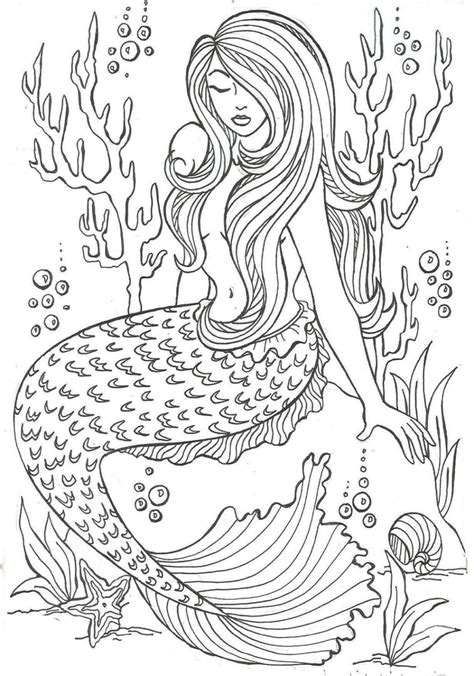 Printable Coloring Pages Of Mermaids
