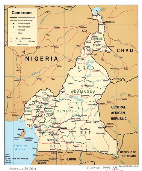 Map Of Cameroon Africa United States Map