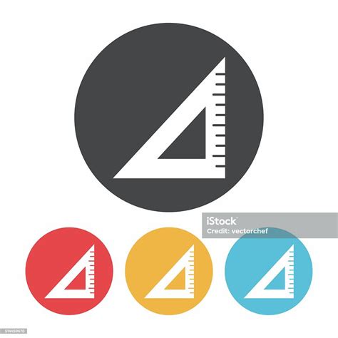 트라이앵글 룰러 아이콘크기 0명에 대한 스톡 벡터 아트 및 기타 이미지 0명 각도기 교육 Istock