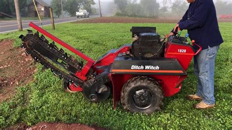 Ditch Witch 1820 Walk Behind Trencher Youtube