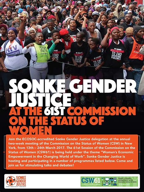 Sonke Gender Justice At The 61st Commission On The Status Of Women