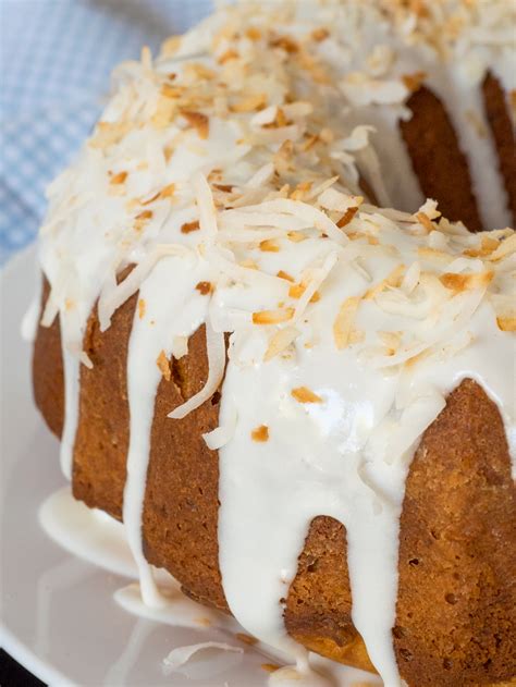 In a bowl, combine the granulated sugar, sour cream, and coconut; Sour Cream Coconut Bundt Cake - 12 Tomatoes