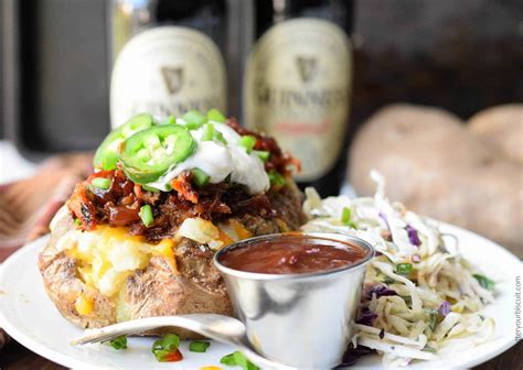 Pulled Pork Loaded Baked Potatoes Recipe Butter Your Biscuit