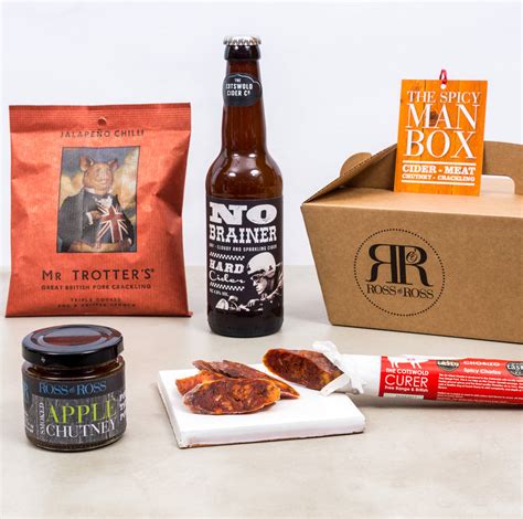 Man Box Cider And Spicy Snacks T Box By Ross And Ross Ts