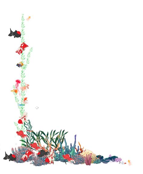 Free photo Frame Coral Underwater Fish Border Seaweed - Max Pixel