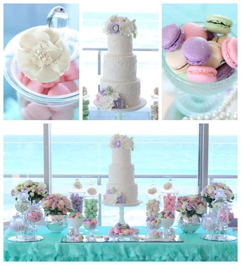 All flower types · great prices · wedding flowers · gorgeous bouquets Kara's Party Ideas Pastel Floral Wedding Dessert Table
