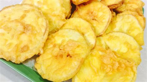 Fried Tapioca Cassava Fritters Ubi Kayu Goreng Youtube