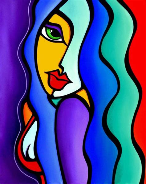 Abstract Painting Modern Pop Art Original Large Woman Canvas Etsy