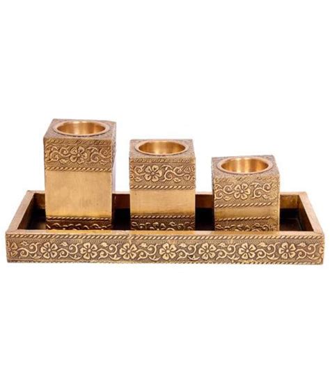 Pinkcity Handicrafts Elegant 3 Candle Adjustable Stand 01004 Buy