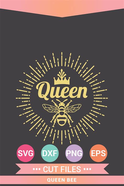 Queen Bee Crown Svg Queen Bee Png Queen Bee Tshirt Cricut Design