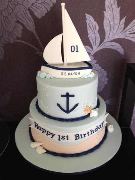 1st Birthday Sail Boat Cake — Childrens Birthday Cakes Boat Cake
